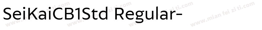 SeiKaiCB1Std Regular字体转换